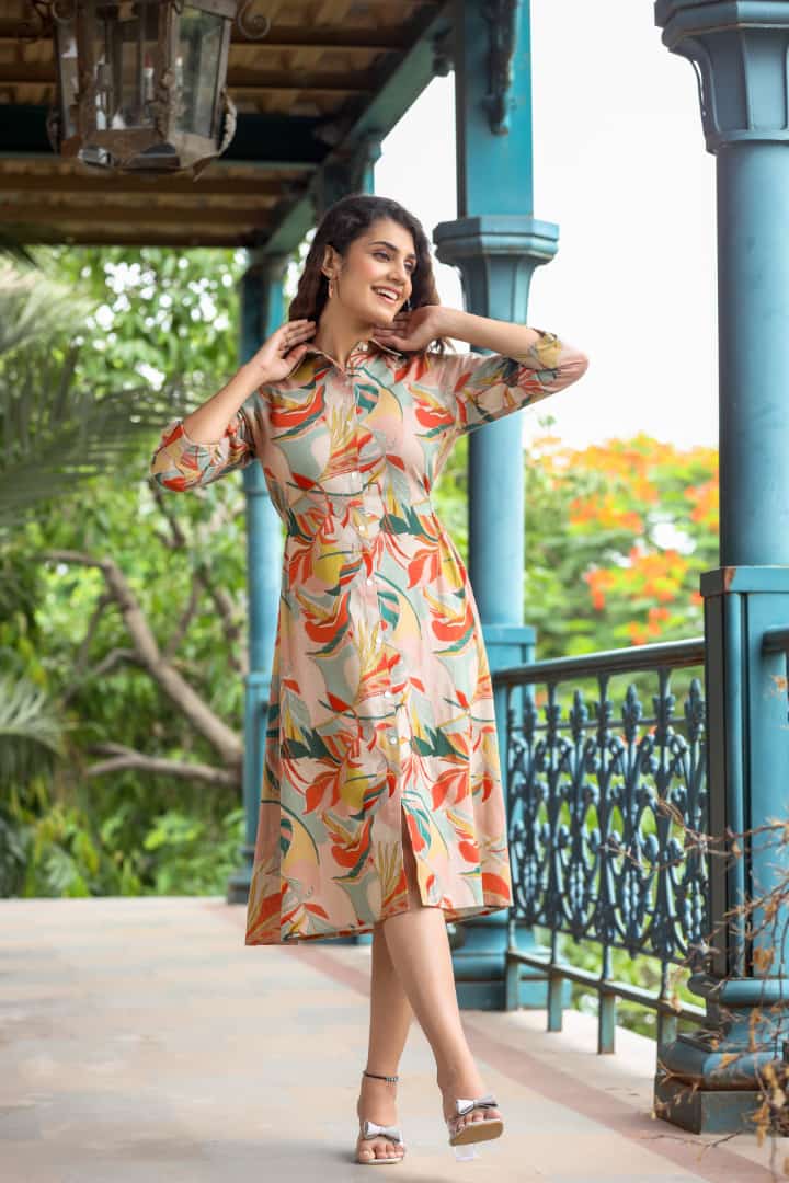 Cord Set 1 Short Printed Kurtis Catalog
